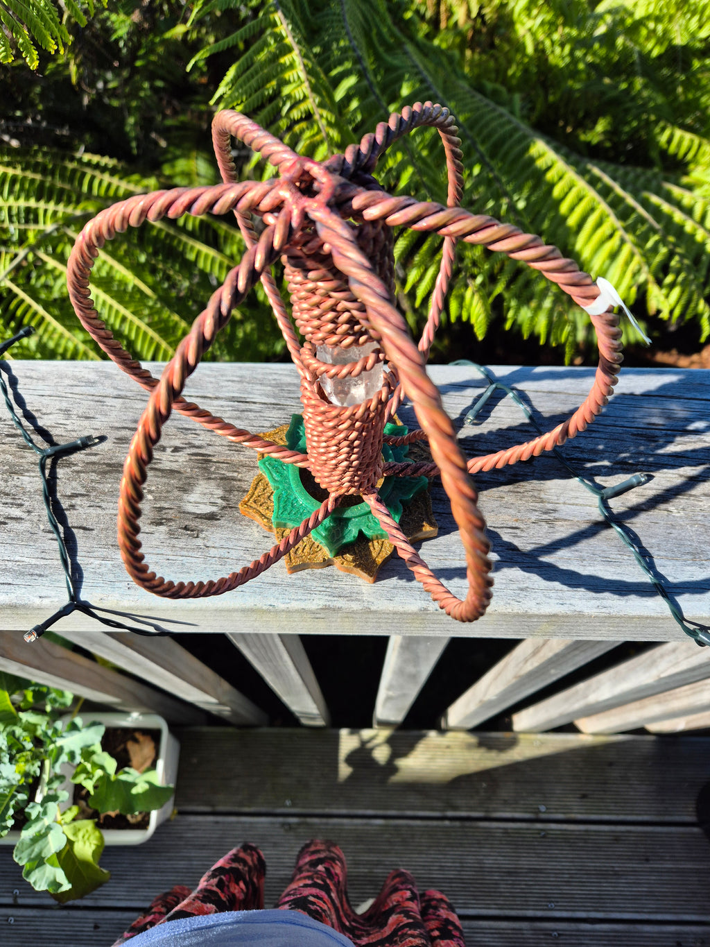 1/2 Royal Cubit Harmoniser with Green And Gold Stand