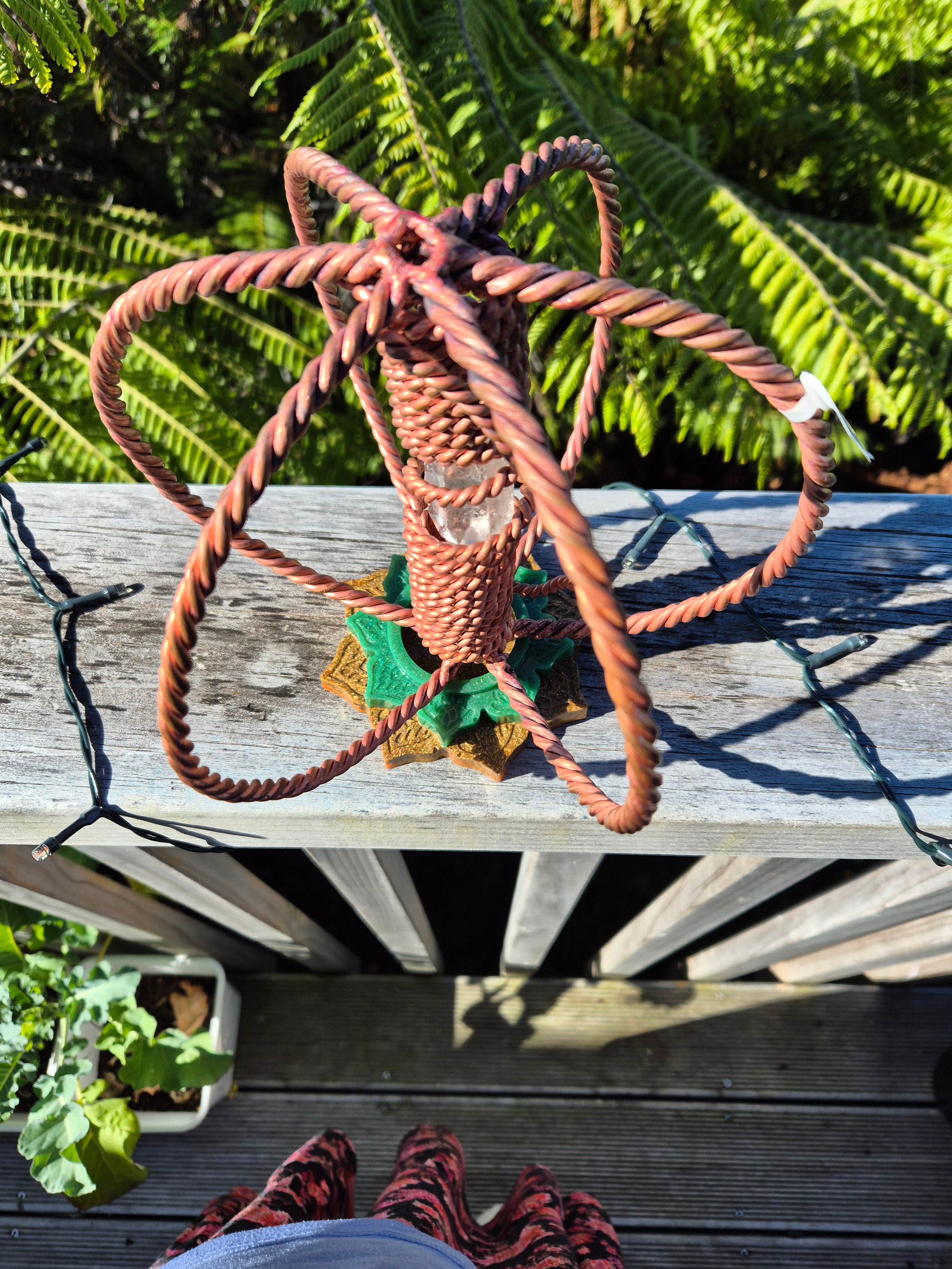 1/2 Royal Cubit Harmoniser with Green And Gold Stand