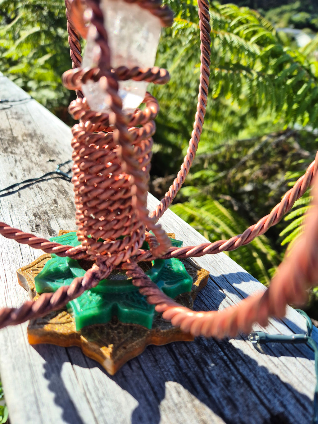 1/2 Royal Cubit Harmoniser with Green And Gold Stand