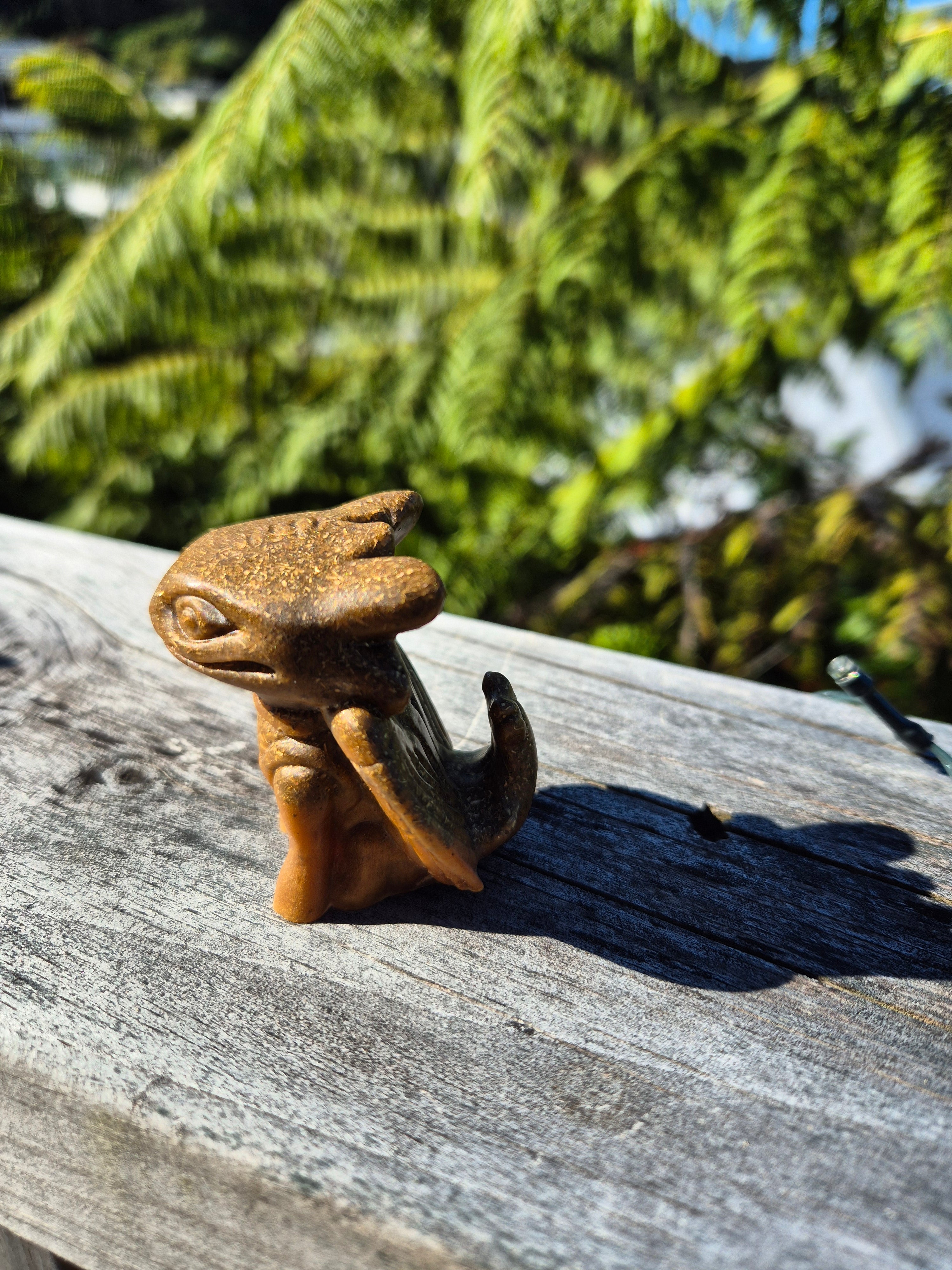 Gold Resin Orgonite Dragon | Handmade Crystal Energy
